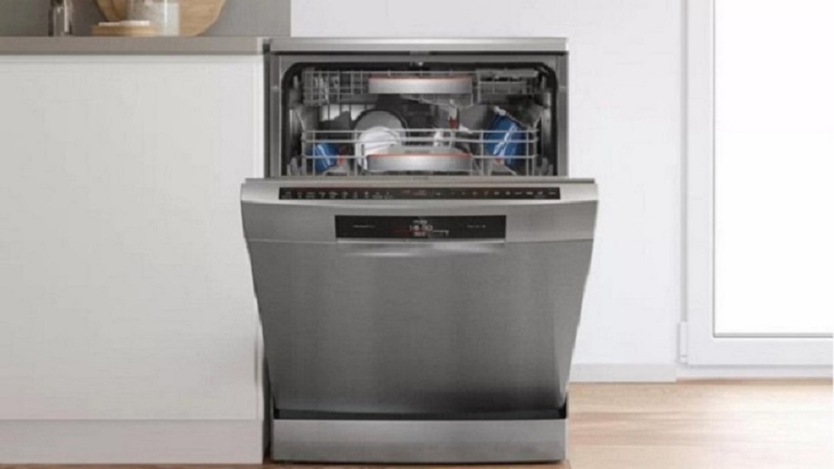 Set of home kitchen appliances in the room on the wall background. 3D render